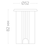 Светодиодный светильник Feron SP2812 1W 2700K AC12V IP68 32162