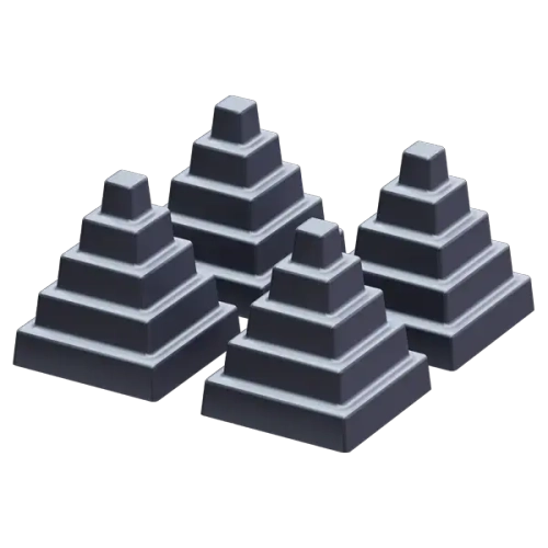 Комплект чугунных Пирамид GFS (4шт)