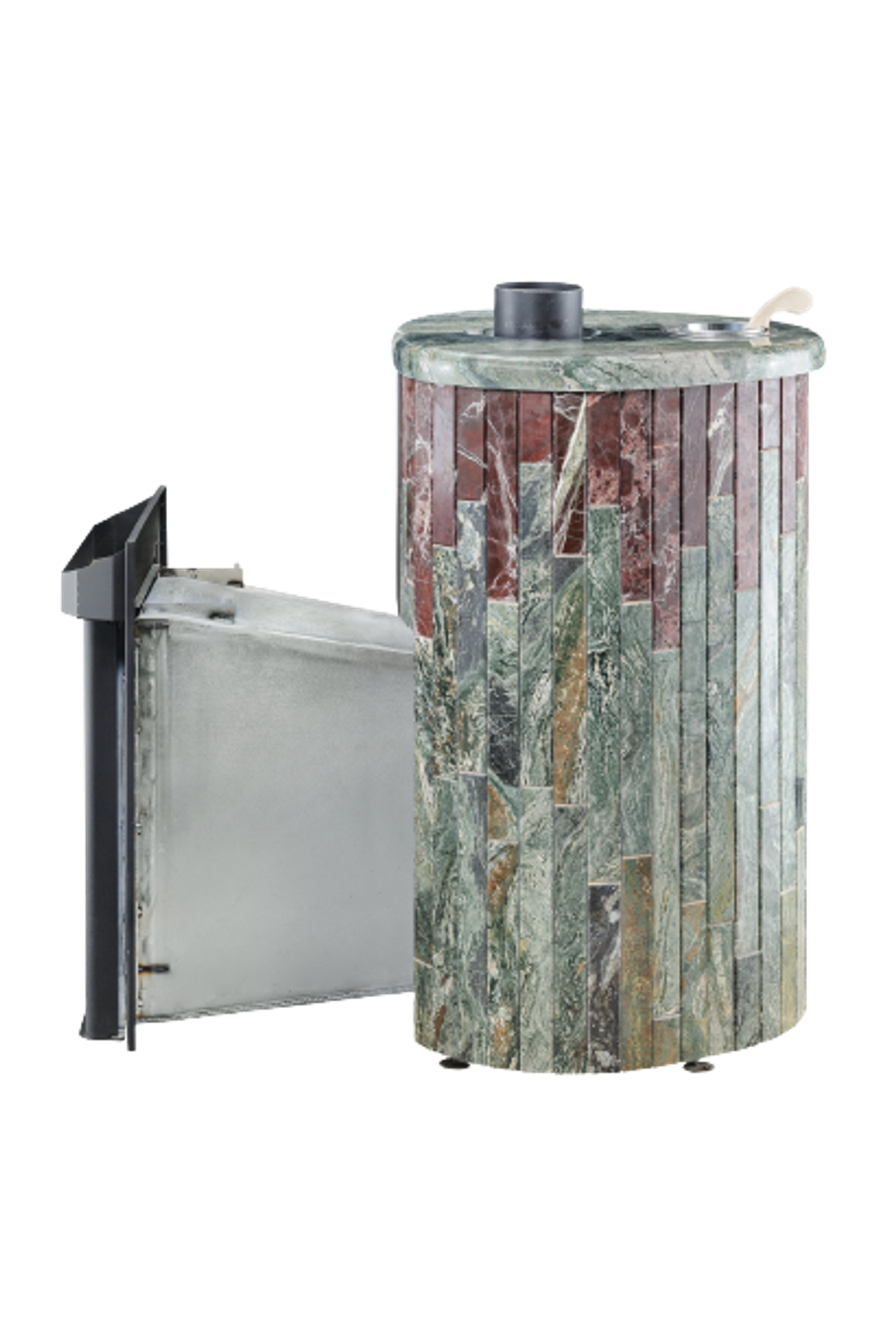 Печь для бани "Оптима" в каменной облицовке