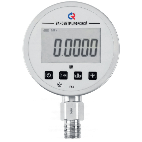 Манометр Росма ЦМ-И-521Р (G-1GGMPa) М2Gх1.5 G.25 ЭП цифровой 1GGмм, тип - ЦМ-И-521Р, радиальное присоединение, G-1GGМПа, резьба М2Gх1.5, класс точности G.25, питание 4.5В (3 элемента , питания АА).