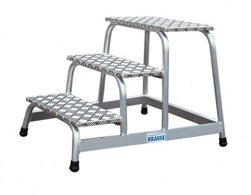 Монтажная подставка, 3 ступеньки, алюм.