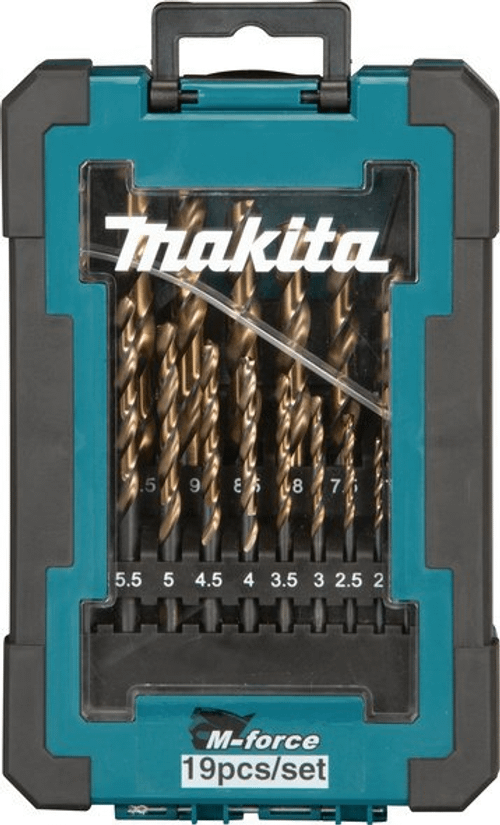 Набор свёрл по металлу 1-10 мм, M-force, 19 шт Makita D-67583