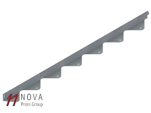 Бордюр стальной оцинкованный L типа 2400мм