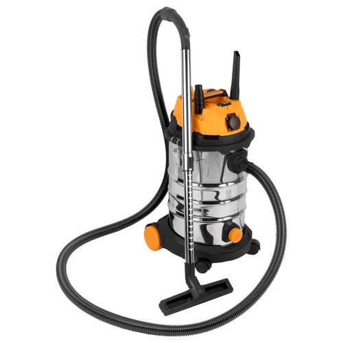 WDK-DUSTER L+ Промышленный пылесос 1600W/30L с подключением электроинструмента