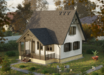 Софит Lux, T4 с центральной перфорацией, орех