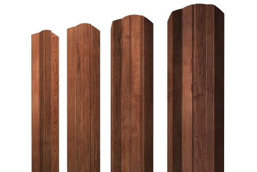 Штакетник М-образный А фигурный 0,45 Print Premium Rowan Fresh TwinColor