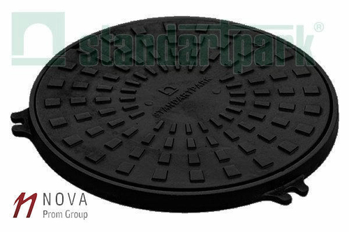 Люк чугунный смотровой D380 из высокопрочного чугуна