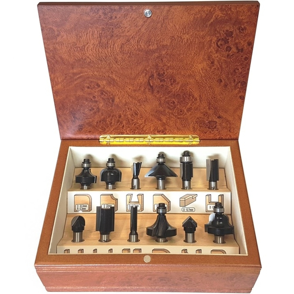 Набор фрез по дереву 8 мм, 12 шт Makita A-88440