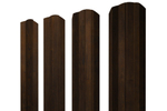 Штакетник М-образный А фигурный 0,45 Print Elite Chestnut Wood TwinColor