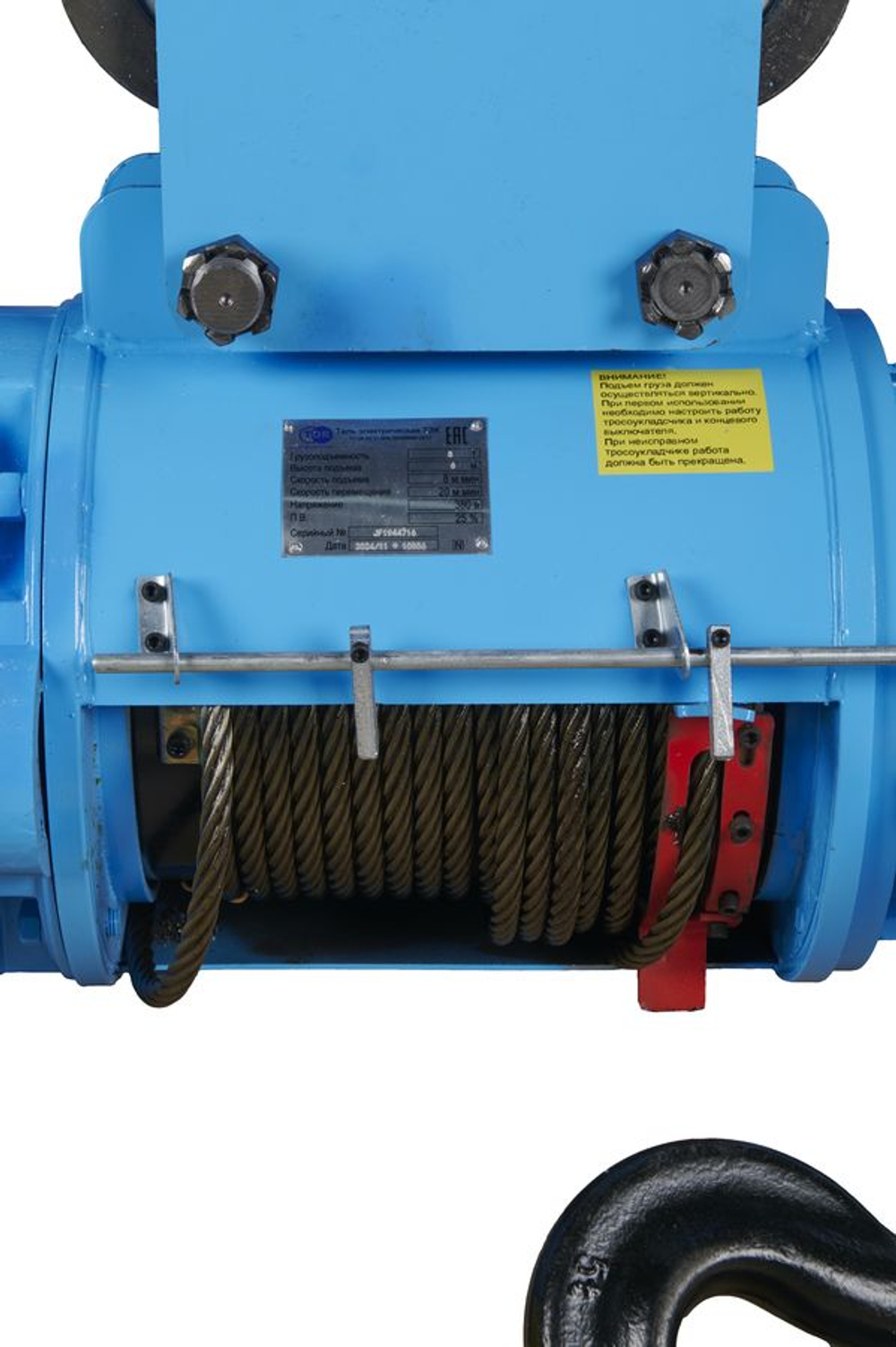 Таль передвижная 5т 6м 380В электрическая канатная TOR CD PRO