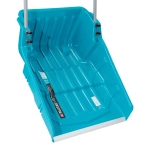 Скрепер-волокуша для уборки снега, полипропилен, колеса, 595х715х1445мм, рукоятка с ПВХ, LUXE Palisad