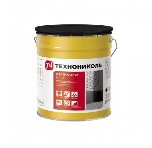 Мастика гидроизоляционная ТехноНиколь №24 МГТН 20 кг, шт