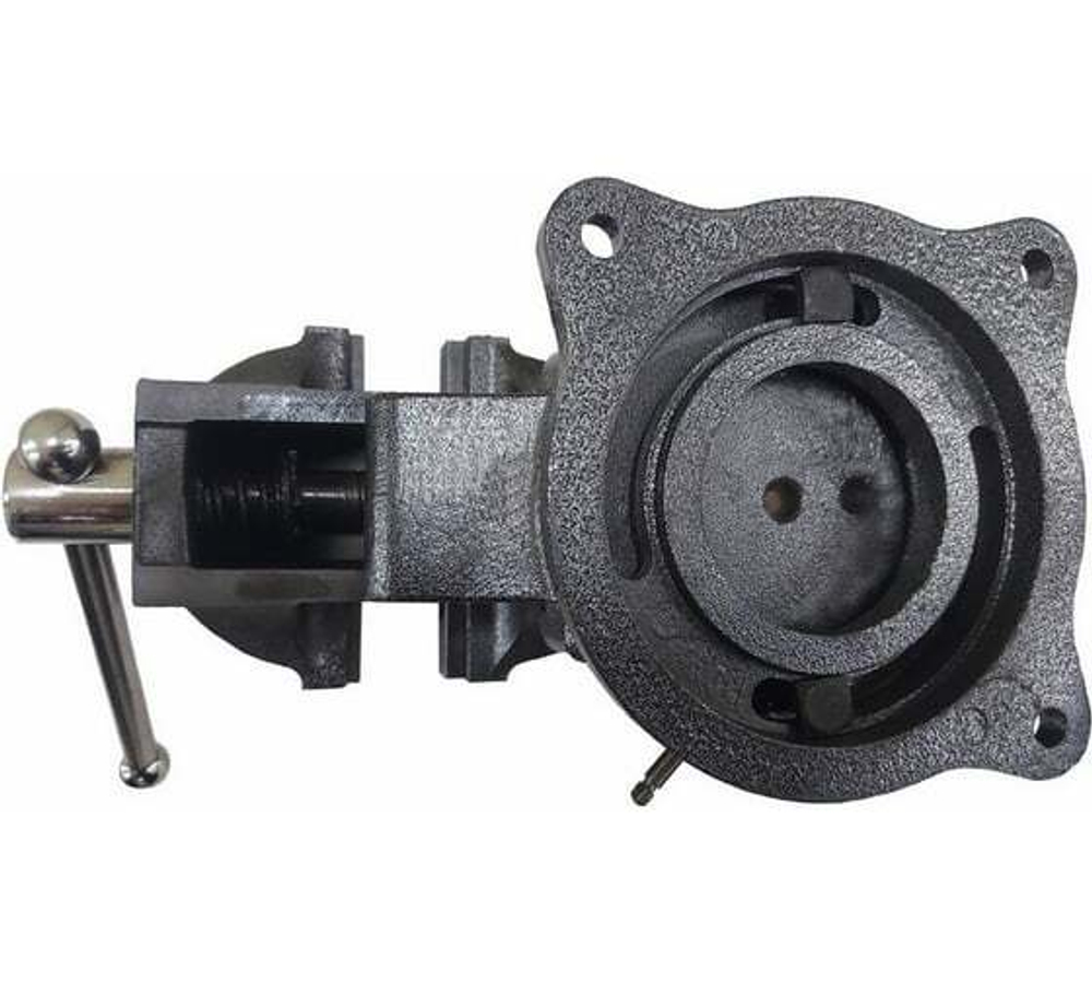 Слесарные тиски GRIFF 75 мм, серия PRO, поворотные, стальные губки, с наковальней 5кг g164022