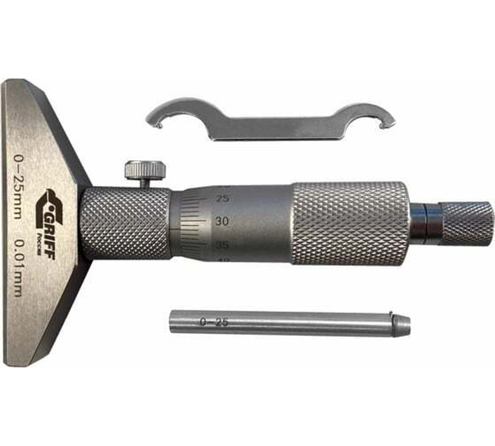 Микрометрический глубиномер ГМ 25 ГОСТ 7470-92 /пр-во Guilin Measuring/ GRIFF D102003