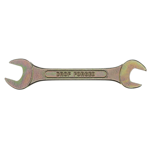 Ключ рожковый, 12 х 13 мм, желтый цинк Сибртех