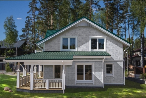 Металлочерепица классик 0,5 Satin RAL 6005 зеленый мох