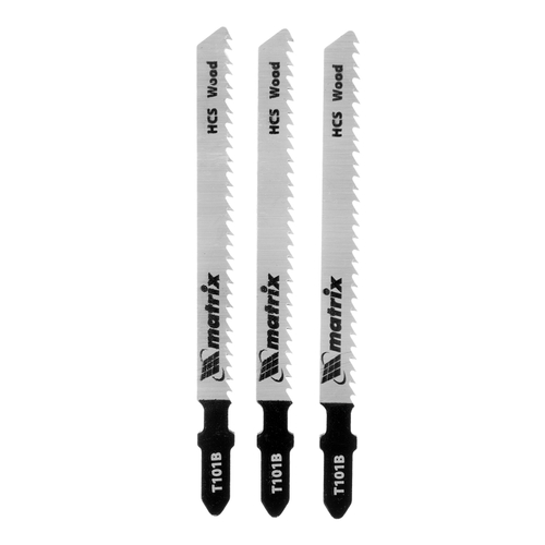 Полотна для электролобзика по дереву, 3 шт, T101B, 75 х 2.5 мм, HCS Matrix Professional