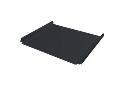 Кликфальц Pro Gofr Grand Line 0,5 Drap с пленкой на замках RAL 7024 мокрый асфальт