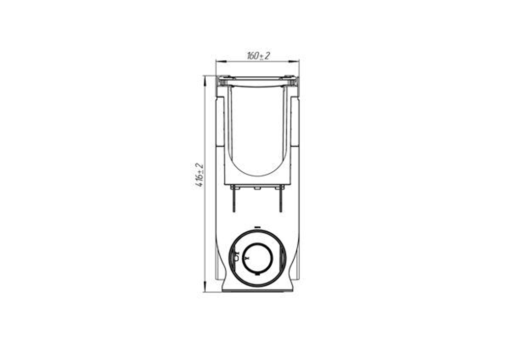 Пескоуловитель пластиковый PolyMax Drive с решеткой "щель" ВЧ кл.C (к-т)