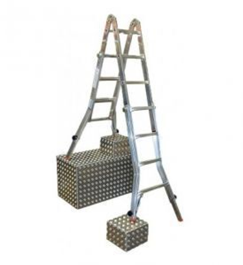 TELEVARIO Шарнирная телескопическая стремянка, 4 х 5 перекладины