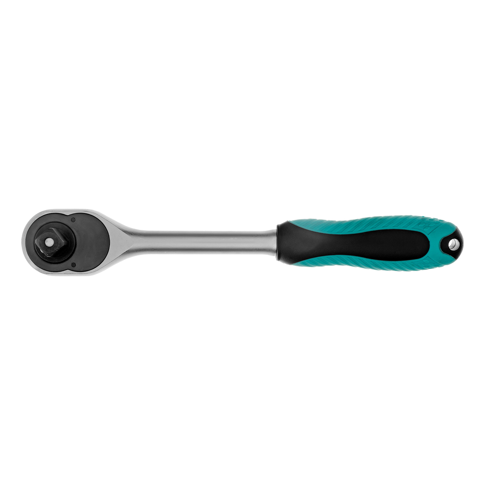 Ключ-трещотка 1/2", CrV, 72 зуба, с быстрым сбросом, матовый хром Stels