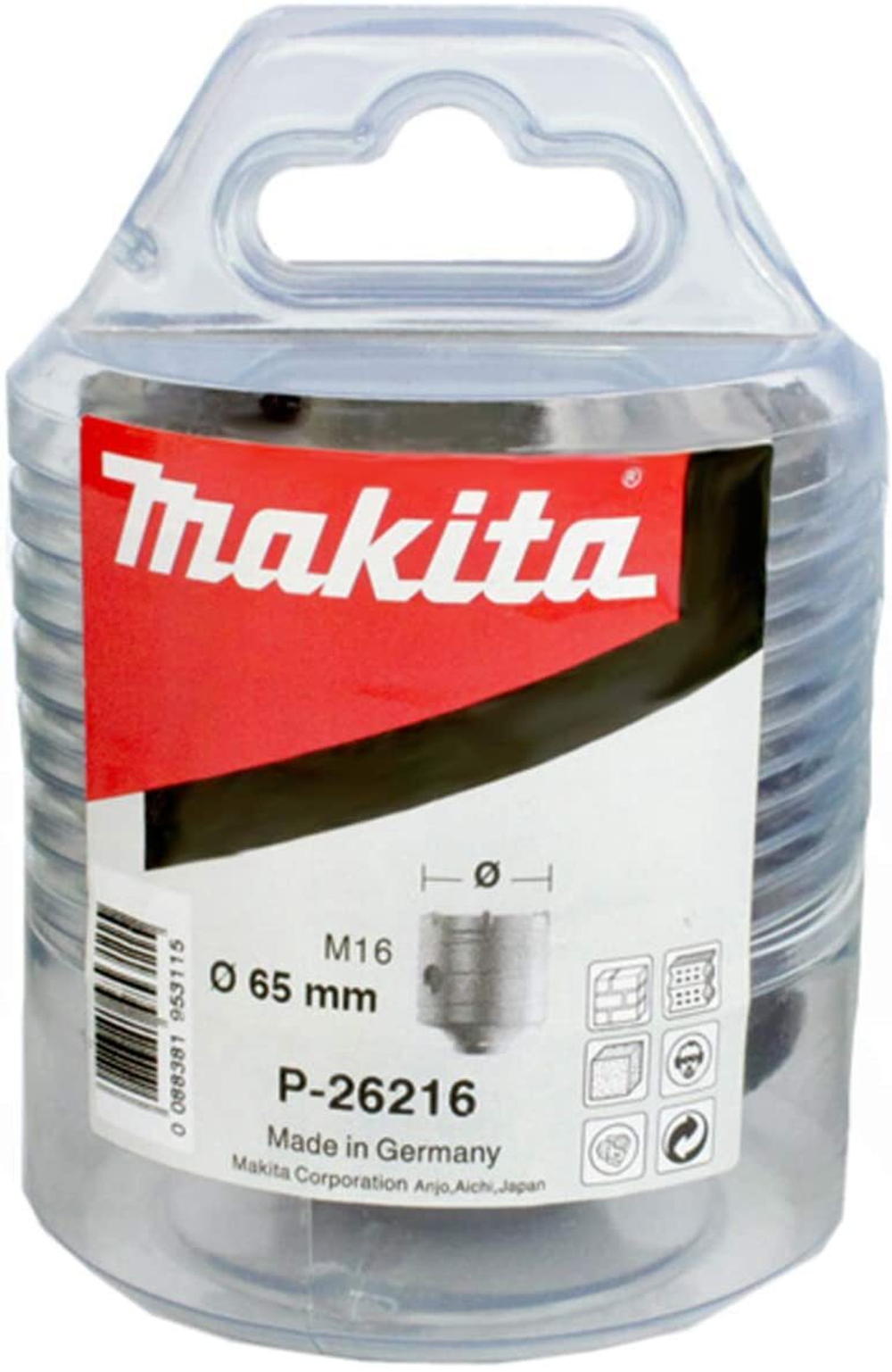Полая коронка SDS-Plus M16, 65x72 мм Makita P-26216