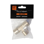 WDK-43PFB Фитинг T - образный, резъба 1/2" PT, F-F-F (внутренний), латунь