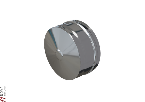 Заглушка Феррум М внешняя нержавеющая (430/0,5 мм) ф125