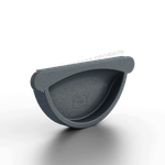 Заглушка желоба МЕТАЛЛ ПРОФИЛЬ Foramina Freeze D125 Grey