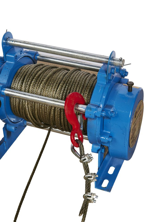 Лебедка электрическая 500/1000 кг 70/35 м с канатом 380 В TOR KCD