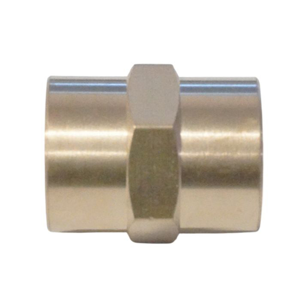 WDK-238FB Адаптер, резьба 3/8"-3/8" PT, F-F (внутренний), латунь
