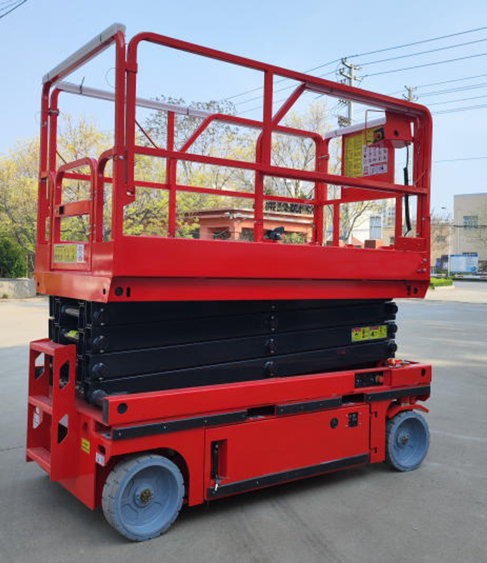 Подъемник ножничный самоходный 320 кг 10/12 м TOR AMSL1012 DC аккумуляторный