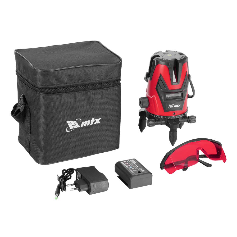 Лазерный уровень MFL RED, 30 м, красный луч, акк. Li 2400 mAh, сумка, резьба 5/8" MTX