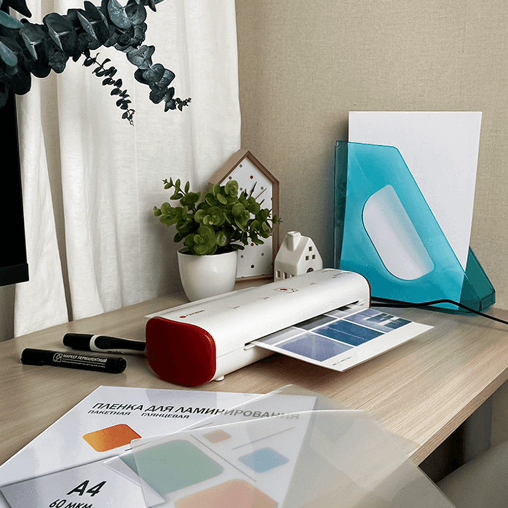 Ламинатор ГЕЛЕОС ЛМ A4 Модерн белый+красный от производителя