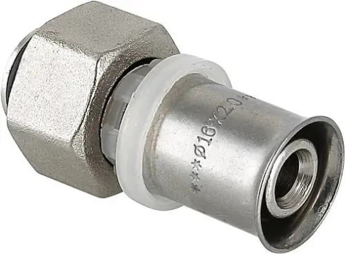 Муфта пресс с накидной гайкой 16мм x ½"к Valtec VTc.712.N.1604