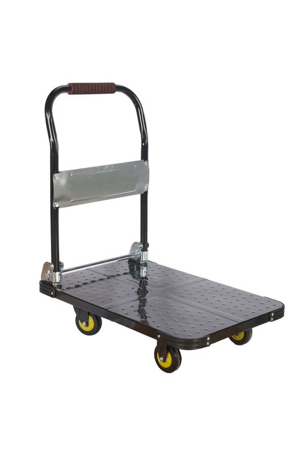 Тележка платформенная 600 кг TOR PH600 (720х470) со складной ручкой (пластиковые колеса 100 мм)