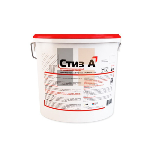 Герметик акриловый Стиз А наружный белый 3 кг, шт