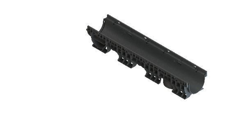 Лоток водоотводный пластиковый PolyMax Basic DN150 h165 с высоким бортом