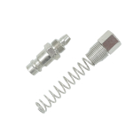 OPT-720PPS Штуцер быстроразъемного соединения пневматического с пружинкой, резьба 1/4"