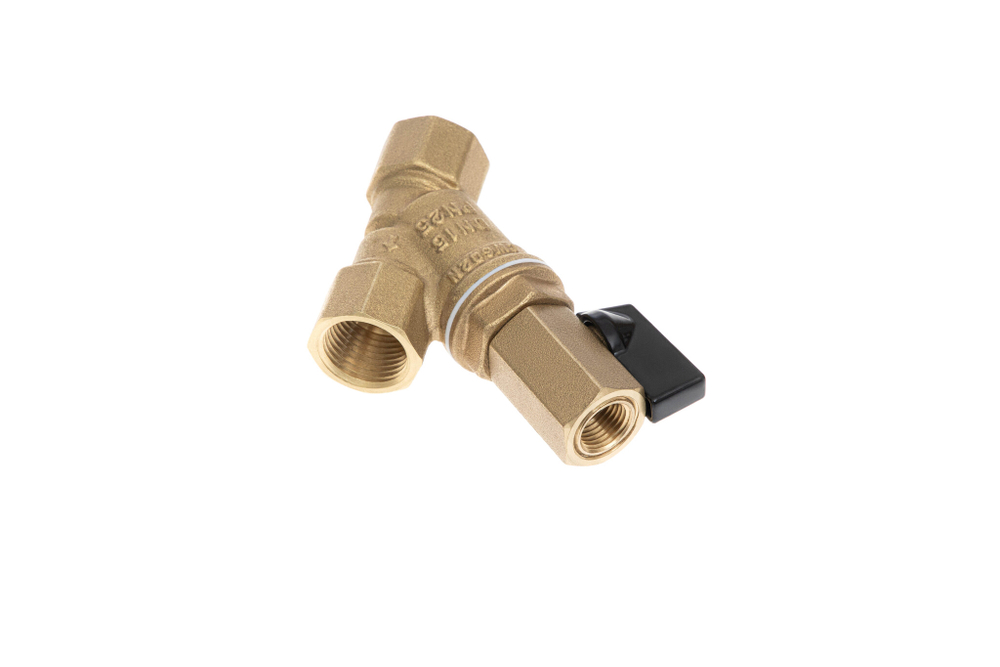 Ридан FVR-DR 065B8344R — Фильтр сетчатый со сливным краном DN32, PN25, Т от -20 °С...130 °С; материал корпуса латунь CW602N