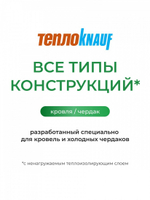 Минеральная вата ТеплоKnauf Кровля | Стена | Пол TR 037 5500х1220х150 мм, упак