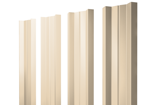 Штакетник М-образный А с прямым резом 0,45 Drap TX RAL 1015 светлая слоновая кость