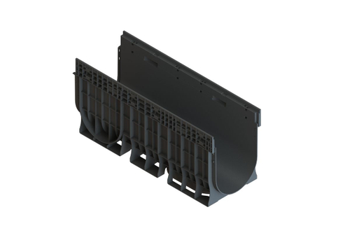 Лоток водоотводный пластиковый PolyMax Basic DN300 h460