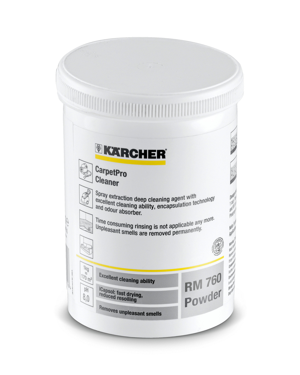 Средство для чистки текстильных покрытий iCapsol RM 760 ASF, 0,8 кг