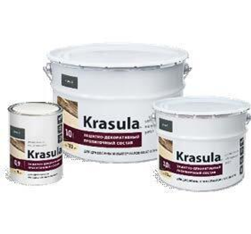 Защитно-декоративный состав для древесины «KRASULA»