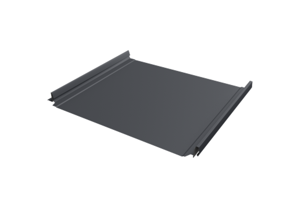 Кликфальц Pro Grand Line 0,5 Drap с пленкой на замках RAL 7024 мокрый асфальт