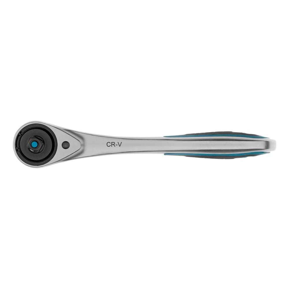 Набор торцевых головок, трещотка 120 зубьев, 1/4", CrV, 12 предметов Gross