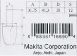 Фреза фигирейная вертикальная 4R, 31.75х41.3, S12, 2T Makita D-11863