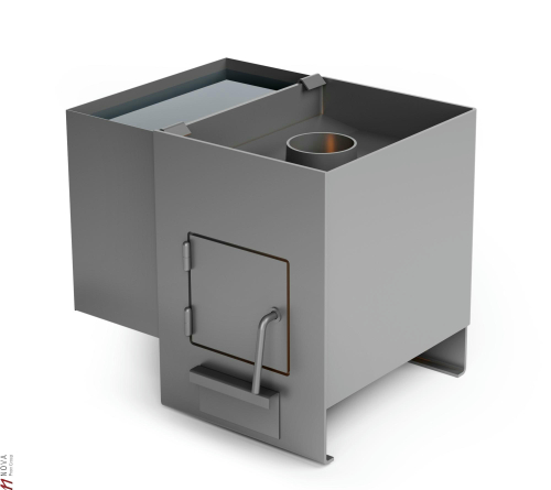 Печь для бани ТМФ Двушечка антрацит