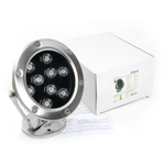 Светодиодный прожектор подводный Feron LL-824, 9W, AC24V, низковольтный, 2700K, металлик, 140*80*160mm, IP68 48457